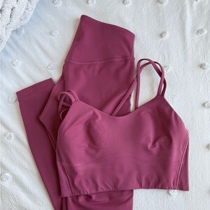 Pink Lululemon workout Set